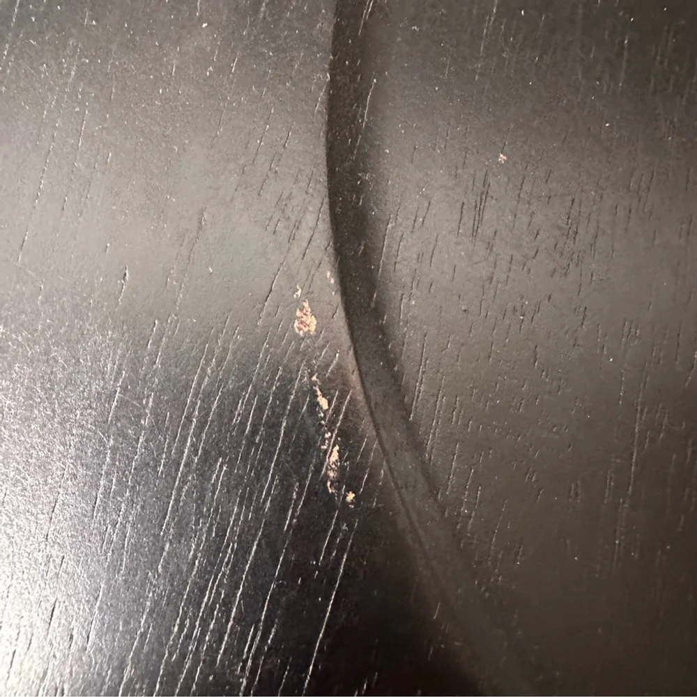 PRESIDENTS CHOICE Black Wood Charger Plates Set of 4 - Picture 6 of 7